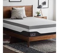 LUCID Coprimaterasso in memory foam, 10 cm, in bambù, carbone attivo, traspirante, per letto singolo (90 x 190 cm)