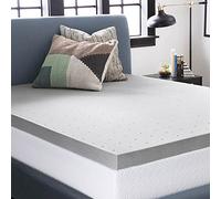 LUCID Coprimaterasso in memory foam di bambù, 7,5 cm, carbone attivo, traspirante, per letto singolo (90 x 190 cm)