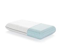 LUCID Cuscino in memory foam, 74 x 48 cm, con infusione di gel rinfrescante, design traspirante e ventilato, cuscino da letto rigido, colore: blu