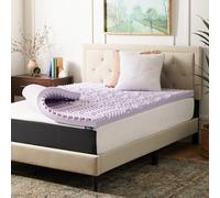 LUCID Dorm Room Essentials - Coprimaterasso in memory foam, 7,8 cm, 5 zone, colore: lavanda calmante - zone convolute