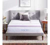 LUCID Materasso in memory foam infuso lavanda a 3 pollici Topper-ventilato Design-Twin Size
