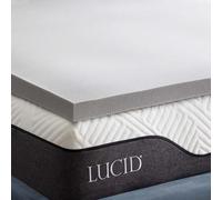LUCID Topper 5 cm in memory foam gel rinfrescante e fibra di bambù, Singolo, 100 x 200 cm