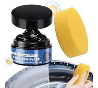 Lucida per pneumatici auto, 50 g, per la cura dei pneumatici, per camion, moto, auto, camper, protezione lucida e cura dei dettagli