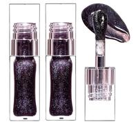 Lucidalabbra, 2 pcs che cambia olio per labbra, luccichio nero senza berretto di lucentezza per finitura idratante splendore luminosa luminosa olio chiaro per cure e labbra secche