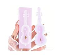 Lucidalabbra a Forma di Violino Opaco Velluto e Lucido Specchio, Rossetto Liquido a Lunga Durata Anti-Sbavature, Tinta Labbra Musicale Non Appiccicosa Effetto Vetro (#1, 36g)
