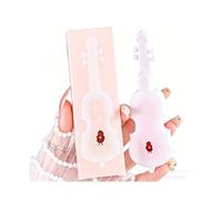 Lucidalabbra a Forma di Violino Opaco Velluto e Lucido Specchio, Rossetto Liquido a Lunga Durata Anti-Sbavature, Tinta Labbra Musicale Non Appiccicosa Effetto Vetro (#2, 36g)