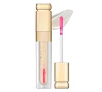 Lucidalabbra dorato con glitter che cambia colore, idratante e scintillante, per guance e labbra, lucentezza trasparente a lunga durata con glitter fini, cura delle labbra rimpolpante per feste, uso
