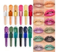Lucidalabbra Glitter 12 Colori Rossetto Idratante Volumizzante A Lunga | Lucidalabbra Ad Alta Brillantezza Per Donne Ragazze Fidanzata Feste Shopping Incontri Serate Halloween Festival