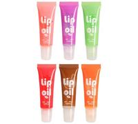 Lucidalabbra idratante e idratante con sapore di frutta, trasparente, anti secchezza, screpolature, trucco per labbra, 10 ml, rossetto, nero, impermeabile (misura unica)