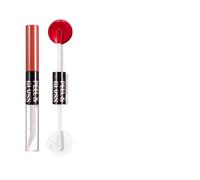 Lucidalabbra opachi a doppia testa a prova di sbavature con texture idratante olio accessori per il trucco comodi lucidalabbra a prova di trasferimento opaco