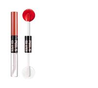 Lucidalabbra opachi a doppia testa a prova di sbavature con texture idratante olio accessori per il trucco comodi lucidalabbra a prova di trasferimento opaco