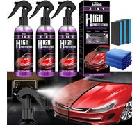 Lucidante Auto Rivestimento Spray - 200ml High Protection Spray 3 In 1 Polish Auto Rimuovi Graffi Liquido Nutritivo Speciale Per Auto Spray Per Rivestimento Auto Lucidante Per Auto, 3 Pezzi