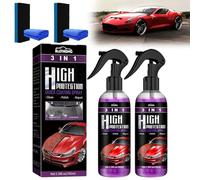 Lucidante Auto Rivestimento Spray - 200ml High Protection Spray 3 In 1 Polish Auto Rimuovi Graffi Liquido Nutritivo Speciale Per Auto Spray Per Rivestimento Auto Lucidante Per Auto, 2 Pezzi