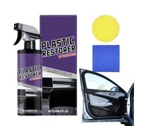 Lucidante Interni Auto | 237ml Spray Per Detailing Auto Con Spugna E Panno - Lucidante per Restauro Cura Interni Veicolo Dashboard Rinnovamento | Per Il Restauro Dei etti Del Cruscotto E Detailing