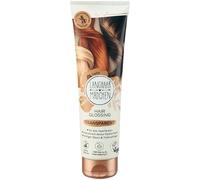 Lucidante per capelli, trattamento lucido con olio di noccioli di albicocca e ialuronico, per capelli di colore marrone chiaro a marrone scuro, cura profonda senza silicone, 6 lavaggi per capelli