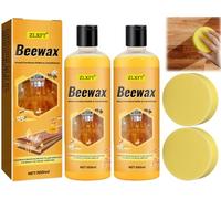 Lucidante per Mobili,2pcs Detergente dor Pavimenti Beewax,Cera D'api per Mobili,Bee'S Wax,Agente Lucidante per Mobili,Lucidanteper Legnonaturale per Mobili,Lucidante Naturale per Mobili,100ml