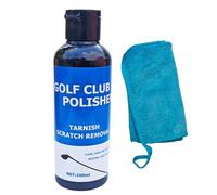 Lucidante professionale per mazze da golf, 100 ml, con asciugamano, spray per la riparazione dei graffi delle mazze da golf, lucidatore a lunga durata per rimuovere segni, migliorare la lucentezza e