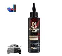 Lucidanti Per Pulizia Finestrini, D1 Glass Polishing Liquid, Powerful Car Glass Oil Film Remover for Wiper Marks and Light Scratches (1PCS/150ml)