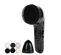 Lucidascarpe elettrico portatile e lima per piedi tutto in uno, kit ricaricabile per la cura e la pulizia della pelle con sei testine, kit per la lucidatura e la pulizia delle scarpe in pelle.