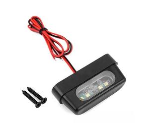 Lucidata Nera LED Per Targa Moto 12V Aggiornamento Luci Posteriori
