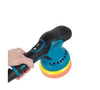 Lucidatore ad aria bagnata, Lucidatrice a tampone 12V Lucidatrice elettrica a batteria senza fili con 8 velocità regolabili portatili ricaricabili (Color : Blue black-01, Size : 1)