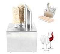 Lucidatore di Bicchieri 360° Pulitore e Asciugatore di Bicchieri con Testine a Spazzola, Asciugatore Automatico, Lavabicchieri Elettrico per Bar, Caffè, Ristoranti, Cucina 3 Wash