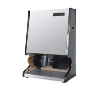 Lucidatore Di Scarpe Completamente Automatico, Comune Nella Hall Dell'hotel, Sensore A Infrarossi Lucidatore Di Scarpe Automatico A Doppia Motore Elettrico Ad Induzione Spazzola Macchina,Argento