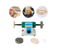 Lucidatore per gioielli, Lucidatrice, rettificatrice da tavolo for tornio, for lucidatura di gioielli in metallo e giada, motore regolabile a velocità variabile per Gioielli, Metallo, Legno