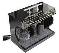Lucidatore per scarpe a induzione automatica, sensore a infrarossi automatico Ful, lucidatore per scarpe in pelle per hotel commerciale nella hall dell'hotel, 3 colori, 220 V 50 Hz (Nero) (Nero)