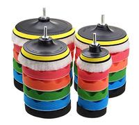 Lucidatrice, 7pcs / Set Buffing Spugna PAD PAD KIT STRUMENTI A MANO 3''5''6''7 '' for auto Polisher Compound Filo di lucidatura Utensili abrasivi(7 inches)