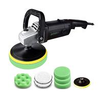 Lucidatrice a tampone 1200W Lucidatrice rotativa per auto Orbitale casuale 3000 RPM Lucidatrice per auto con levigatrice a tampone a velocità variabile Strumento per levigatura per dettagli auto (Pol