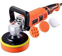 Lucidatrice a tampone Lucidatrice rotativa for auto Macchina for cera Kit for dettagli auto 6 pollici 7 velocità variabili con cuscinetti in schiuma Cuscinetti in lana for tamponi e lucidatrici for au