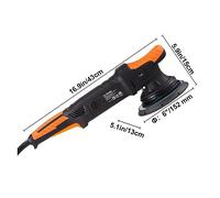 Lucidatrice a umido, Lucidatrice a tampone for auto da 6 pollici Kit ceratrice for lucidatrice orbitale casuale a doppia azione a velocità variabile elettrica con impugnatura staccabile