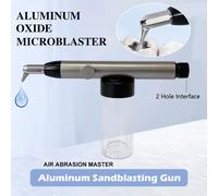 Lucidatrice ad aria in allumina dentale Pistola per sabbiatrice 2Hole con acqua