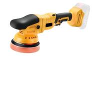 Lucidatrice Auto,Lucidatrice Rotorbitale Lucidatrice a batteria da 125 mm, 6 velocità, casuale, con tampone autoadesivo e protezione contro il surriscaldamento(Without Battery)