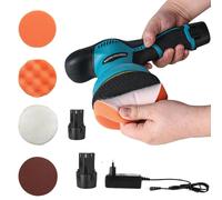 LUCIDATRICE AUTO ORBITALE,KIT PROFESSIONALE CON 2 BATTERIE 8 VELOCITA REGOLABILE