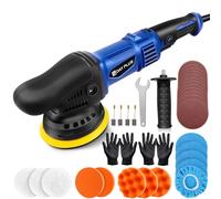 Lucidatrice Auto Professionale, Kit Lucidatrice Auto Doppia Azione, 6 Velocità Variabile, 2800-5800 RPM, 32 accessori extra per la ceretta/Lucidatura/riparazione graffio dell'Automobile