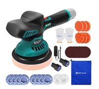Lucidatrice Auto Senza Fili 12V - 2 Batterie 2.0Ah - 6 Velocità (2800-5500 RPM) - Kit Completo 27 Pezzi - per Auto, Barca, Mobili