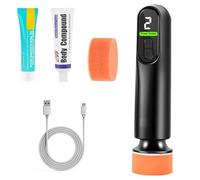 Lucidatrice Auto Senza Fili, Kit Mini Lucidatrice Auto con 3 Marce, Batteria Ricaricabile Al Litio 2000mah, Mini Lucidatrice Rotorbitale per Lucidare e Riparare i Graffi Sulle Auto