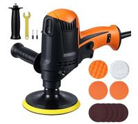 Lucidatrice Auto, Yaskyly 980W Lucidatrice per Auto, 6 Velocità Variabili, 850-3200 PRM, Maniglia Laterale, 125mm Spugne Lucidanti + Feltri di Lana, per Lucidare l'auto e i Mobili