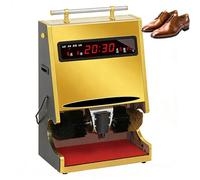 Lucidatrice automatica per scarpe, lucidatrice elettrica con doppia combinazione di spazzola e visualizzazione del tempo per il funzionamento a mani libere in hotel, uffici, aeroporti e stazioni