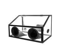 Lucidatrice Da Tavolo Elettrica Completamente Chiusa A 2 Fori, Scatola Antipolvere Con Copertura In Acrilico E Luce LED, Coperchio Della Scatola Antipolvere Elettrica Trasparente(5mm)