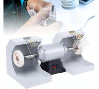 Lucidatrice dentale a doppia testa, tampone da banco ad alta potenza da 550 W, velocità: 3000 giri/min, per gioielli, lavorazione del legno e odontoiatria