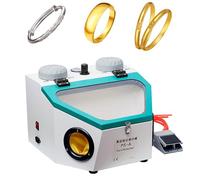 Lucidatrice e rettificatrice per gioielli con LED e interruttore a pedale, tampone regolabile per pulizia fai da te e sabbiatura
