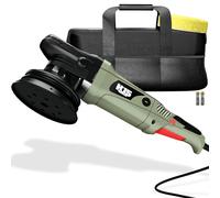 Lucidatrice eccentrica H15 con piastra di supporto da 125 mm, 720 W, 15 mm, hub con custodia, ideale per la preparazione della vernice per auto, barca, moto, adatta per principianti e professionisti