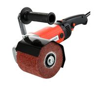 Lucidatrice elettrica da 1400 W Macchina portatile for trafilatura di fili metallici for lucidatura piastrelle ceramica in legno metallo con ruote disegno(With 1 Wheel)