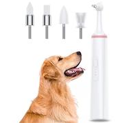 Lucidatrice elettrica for denti, raschietto for rimuovere macchie, placca e tartaro, pulitrice for denti di animali domestici, lucidatrice con 4 testine di lucidatura, 3 modalità di funzionamento, 2 m