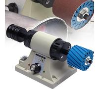 Lucidatrice elettrica for pelle da 350 W con 6 manicotti abrasivi, lucidatrice a velocità regolabile, macchina for la smerigliatura dei bordi in pelle da 0 a 8000 giri/min