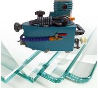 Lucidatrice elettrica per bordi di vetro con 8 mole diamantate, smerigliatrice manuale, 800 W, 8000 giri/min per smussatura e lucidatura