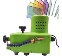 Lucidatrice elettrica per bordi di vetro con 8 mole diamantate, smerigliatrice manuale, 800 W, 8000 giri/min per smussatura e lucidatura
